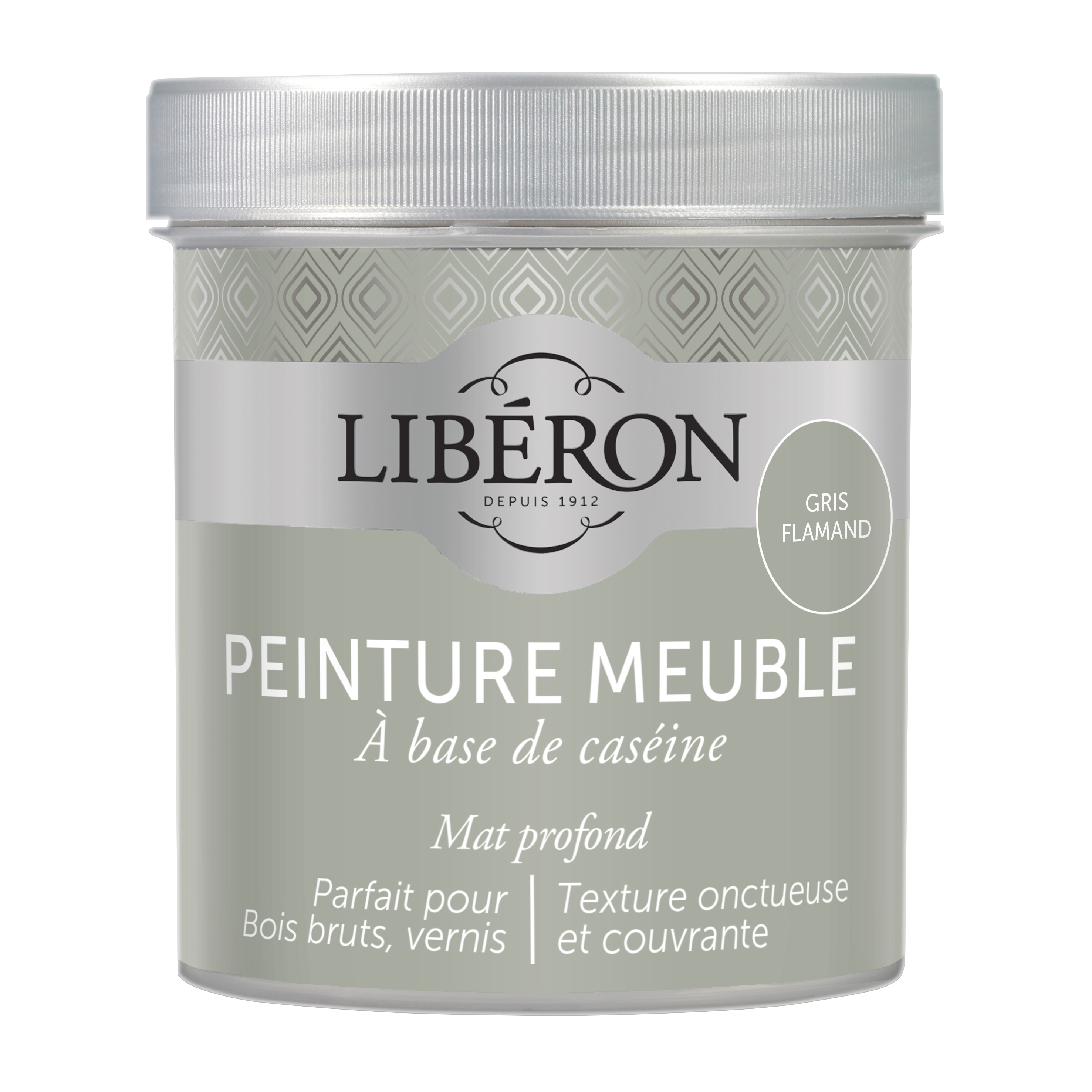 PEINTURE MEUBLE À BASE DE CASÉINE GRIS FLAMAND 500ML